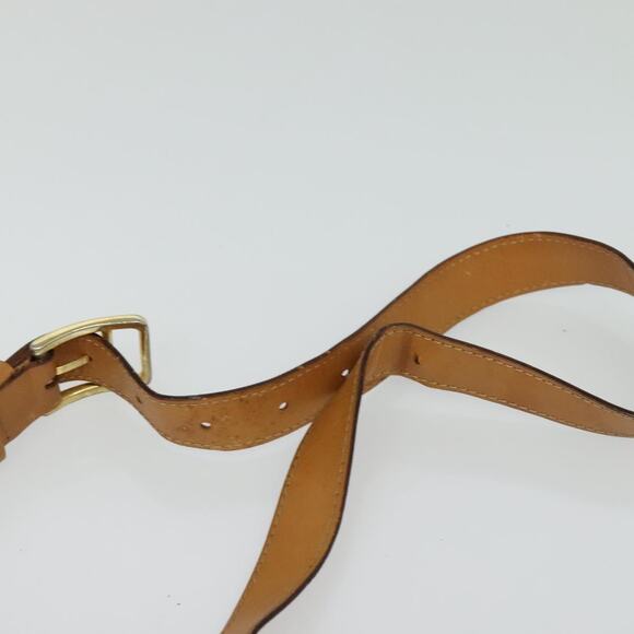 CELINE Macadam Canvas Horse Carriage Shoulder Bag Beige Gold - Picture 8 of 13